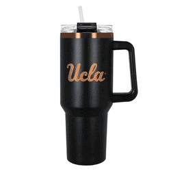 UCLA Bruins 40oz Black and Copper Colossus Travel Mug with Straw