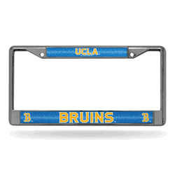 UCLA Bruins Classic 12" x 6" Silver Bling Chrome Car/Truck/SUV Auto Accessory