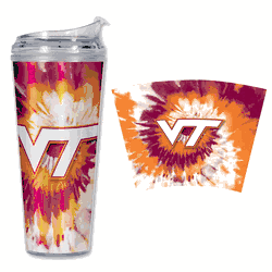 UCLA Bruins Metallic Tye Dye 24Oz Acrylic Tumbler W/Hinged Lid