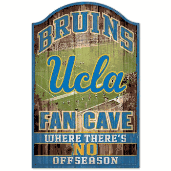 UCLA Bruins Sign 11x17 Wood Fan Cave Design