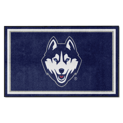 UConn Huskies 4ft. x 6ft. Plush Area Rug