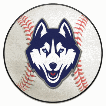 UConn Huskies Baseball Rug - 27in. Diameter