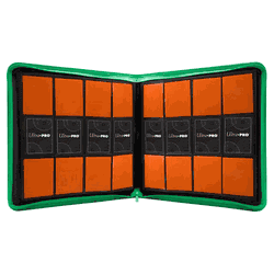 Ultra Pro 12 Pocket Pro Binder Zippered Green
