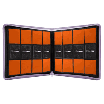 Ultra Pro 12 Pocket Pro Binder Zippered Purple
