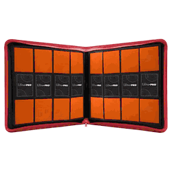 Ultra Pro 12 Pocket Pro Binder Zippered Red