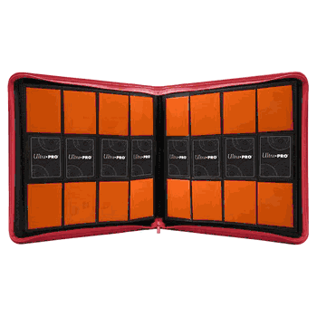 Ultra Pro 12 Pocket Pro Binder Zippered Red