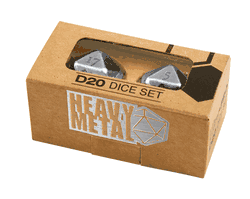 Ultra Pro Dice - D20 2 Dice Set Chrome