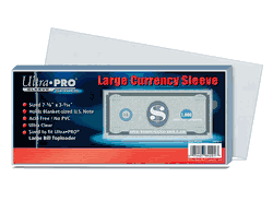 Ultra Pro Large Currency Sleeve - (100 per pack)