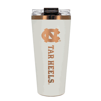 UNC Tar Heels 32oz Crme and Copper Big Slim Tumbler with Straw