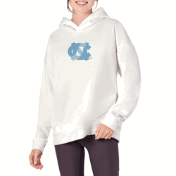 UNC Tar Heels NCAA Kadi Hoodie with Zipper Pockets White Medium