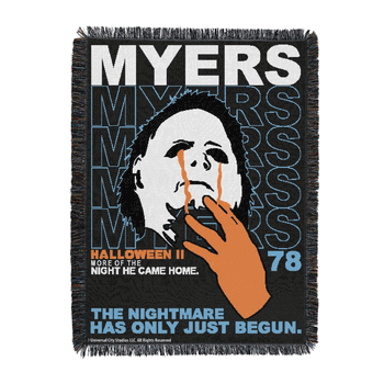 Universal Halloween II He Came Home Tapestry Throw 48x60 inches
