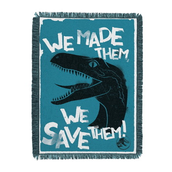 Universal Jurassic World 2 We Made Them Tapestry Throw Blanket 48x60 inches
