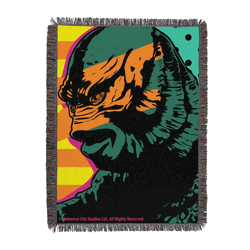 Universal Monsters Icon Black Lagoon Creature Tapestry Throw 48x60 inches