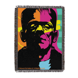 Universal Monsters Icon Frankenstein Tapestry Throw 48x60 inches