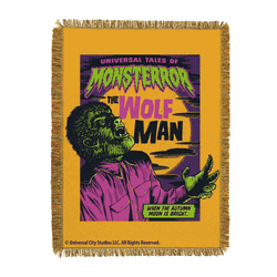 Universal Monsters Pop Art Wolfman Tapestry Throw 48x60 inches
