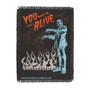 Universal Monsters Radiant Hues Frankenstein Tapestry Throw 48x60 inches