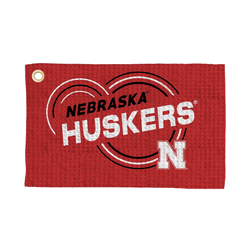 University of Nebraska Cornhuskers NCAA Droplets Waffle Fan Towel 16x25 inches