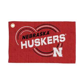 University of Nebraska Cornhuskers NCAA Droplets Waffle Fan Towel 16x25 inches