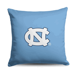University of North Carolina Tar Heels NCAA Logo Throw Pillow 18x18 inches