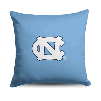 University of North Carolina Tar Heels NCAA Logo Throw Pillow 18x18 inches