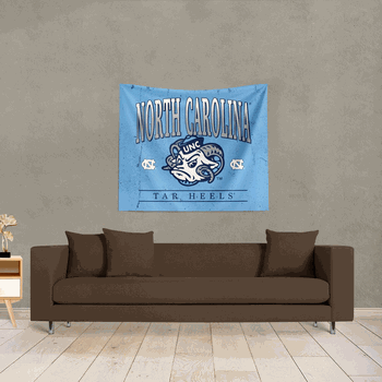 University of North Carolina Tar Heels NCAA Textured Printed Wall Hanging 34x40 inches