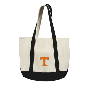 University of Tennessee Volunteers NCAA Canvas Tote with Colored Strap