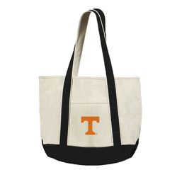 University of Tennessee Volunteers NCAA Canvas Tote with Colored Strap