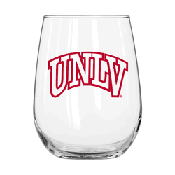 UNLV Rebels 16oz Gameday Glass Curved Beverage