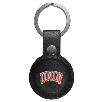 UNLV Rebels AirTag Compatible Leather Key Chain