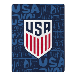 US Soccer Disperse Silk Touch Throw Blanket 46x60 inches