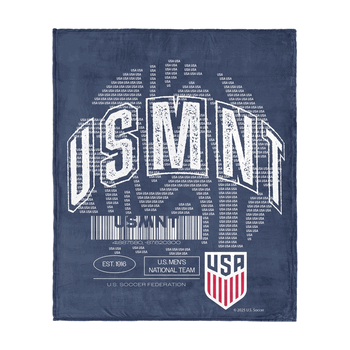 US Soccer Magnitize Silk Touch Throw Blanket 50x60 inches