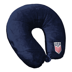 US Soccer Navy Logo Neck Pillow 13x12 inches