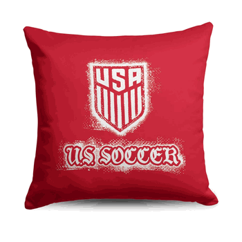US Soccer Passion Throw Pillow 18x18 inches