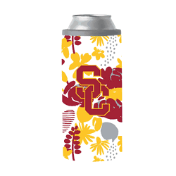 USC 12oz Floral Slim Can Coolie