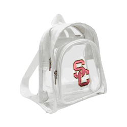 USC Trojans 3D Logo Clear Mini Backpack