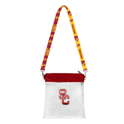 USC Trojans 3D Logo Clear Satchelette
