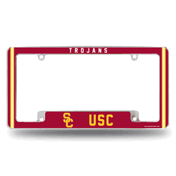 USC Trojans Alternate Design All Over Chrome Frame