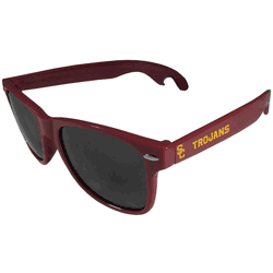 USC Trojans Beachfarer Bottle Opener Sunglasses, Maroon