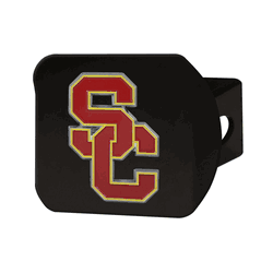 USC Trojans Black Metal Hitch Cover - 3D Color Emblem