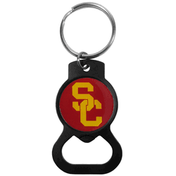USC Trojans Bottle Opener Key Chain, Black
