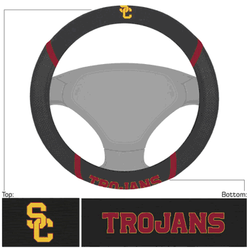 USC Trojans Embroidered Steering Wheel Cover