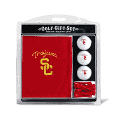 USC Trojans Embroidered Towel Golf Gift Set