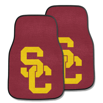 USC Trojans Front Carpet Car Mat Set - 2 Pieces