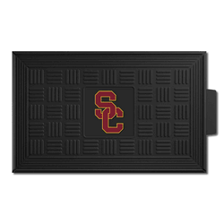 USC Trojans Heavy Duty Vinyl Medallion Door Mat - 19.5in. x 31in.
