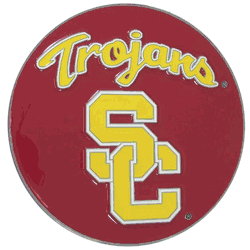 USC Trojans Hitch Cover Class II and Class III Metal Plugs