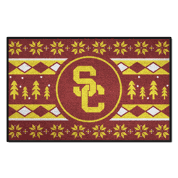 USC Trojans Holiday Sweater Starter Mat Accent Rug - 19in. x 30in.