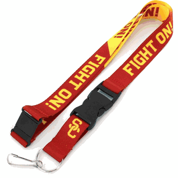 USC Trojans Lanyard Breakaway Style Slogan Design