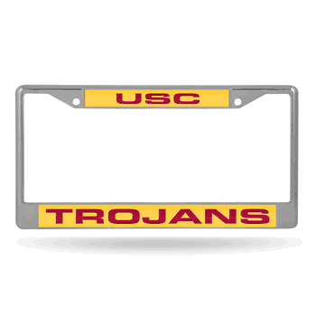 USC Trojans Laser Chrome Frame