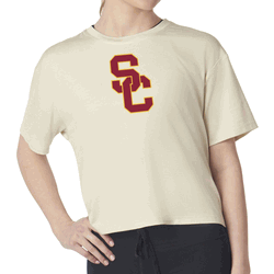 USC Trojans NCAA Kadi Turnout Tee Bone Medium