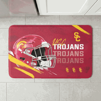 USC Trojans NCAA Painted Embossed Floor Mat 18x30 inches